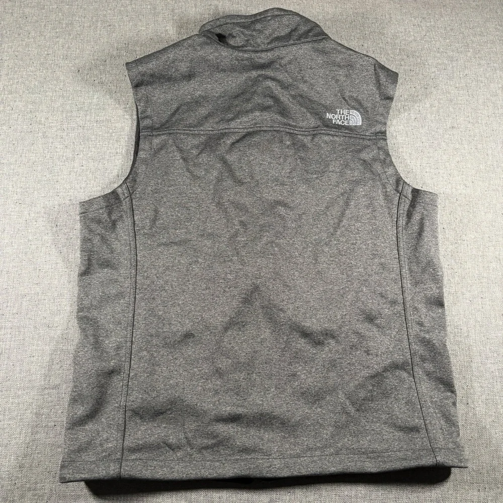 The North Face Vest Mens Medium Gray WindWall Softshell Full Zip NF0A3LGZ